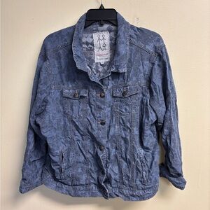 Johnny Was “Qiva” Denim Jacket Size XL